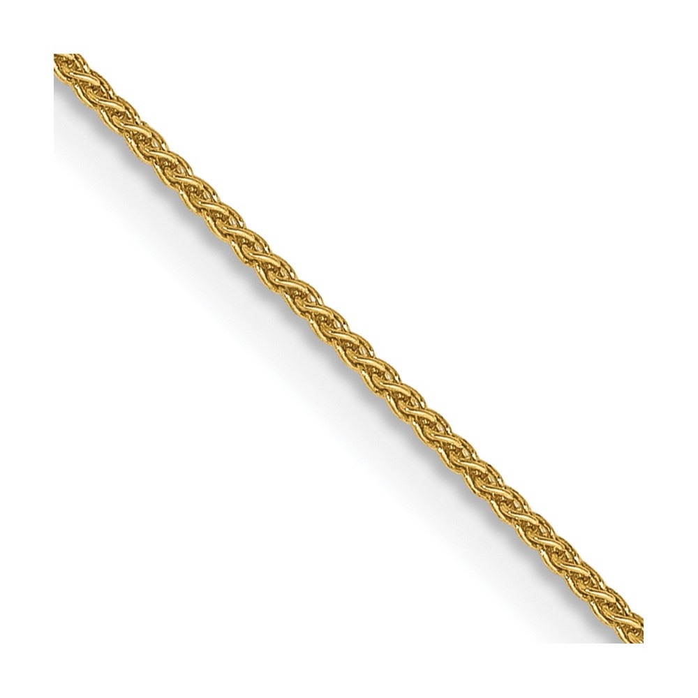 Auriga 14k Yellow Gold .85mm Wheat Chain Necklace 16inch for Women