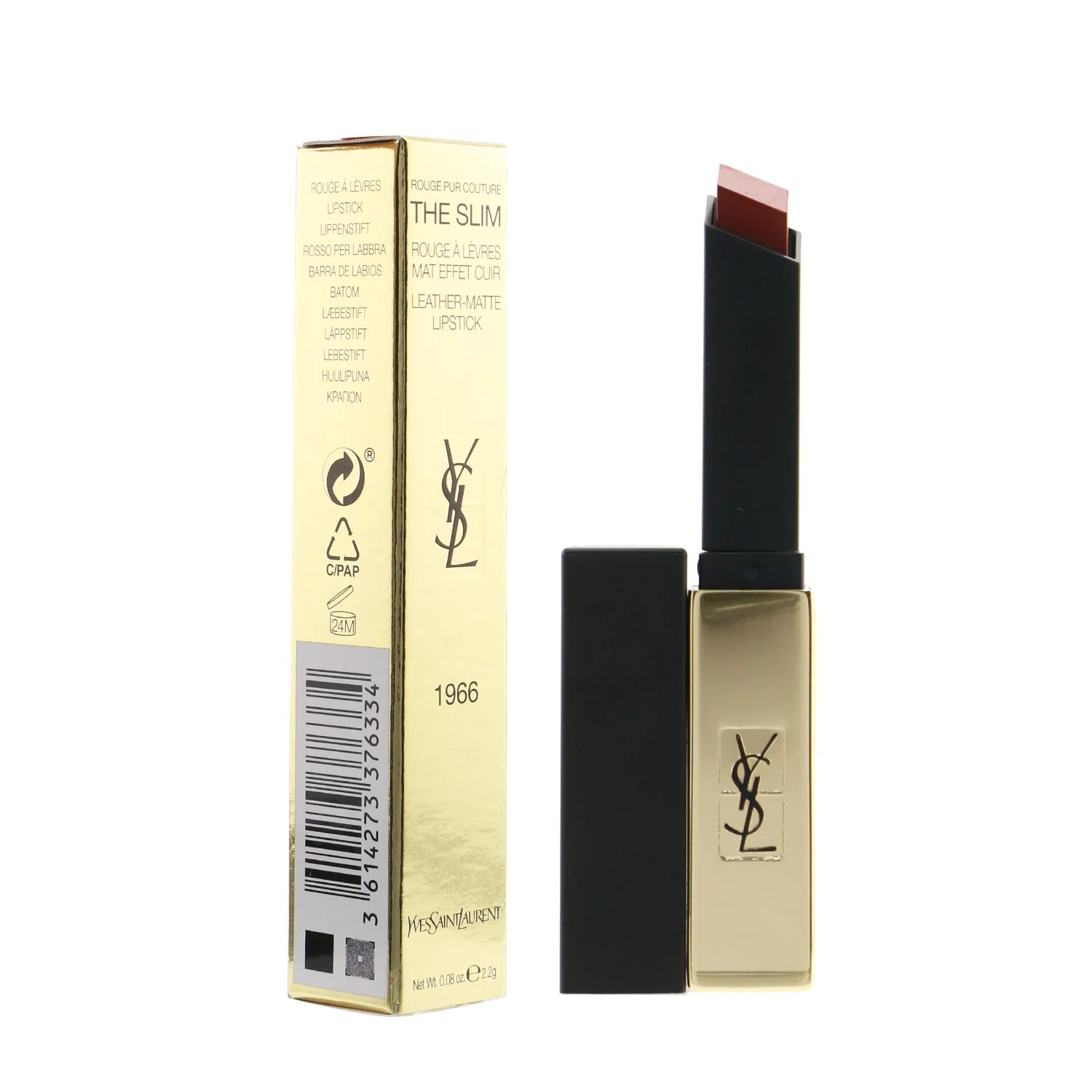 Yves Saint Laurent Rouge Pur Couture The Slim Leather Matte Lipstick - # 32 Rouge Rage  2.2g/0.08oz