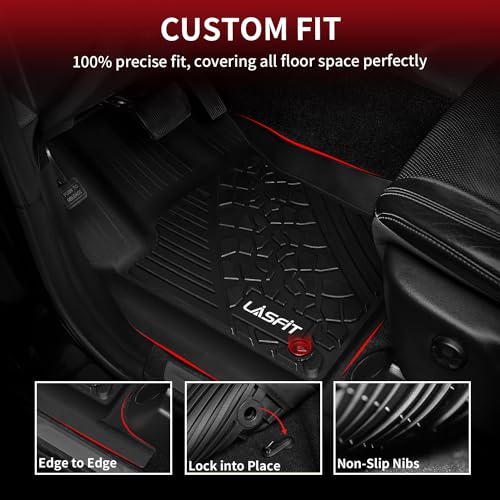 LASFIT Floor Mats & Trunk Mat for Jeep Grand Cherokee 2022-2025 5-Seat (Include 4xe, NOT for L)