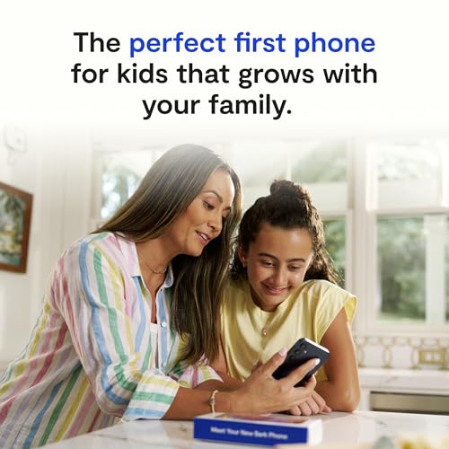 Bark Phone - Safest Phone for Kids & Teens - Monitor Texts, Social Media, and More - Tamper Proof Parental Controls - GPS Tracking