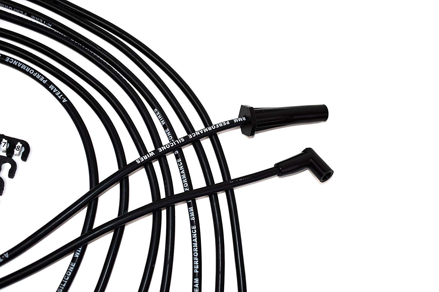 A-Team Performance - HEI Distributor with Spark Plug Wires and HEI Pigtail Harness Complete Kit