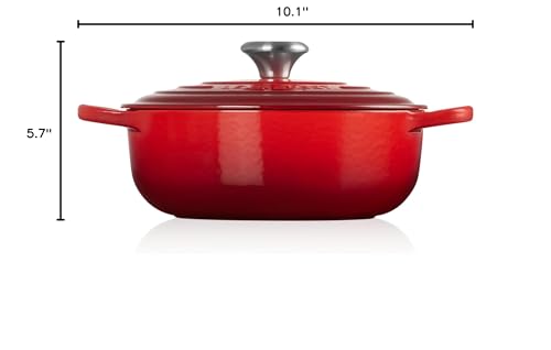 Le Creuset Enameled Cast Iron Signature Sauteuse Oven, 3.5 qt., Cerise