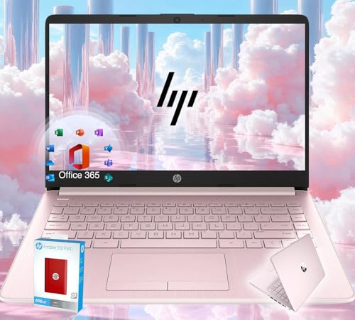HP 14 Ultrabook • Intel 4-Core CPU • Back to School Limited Edition with Microsoft 365 • 32GB RAM • 1600GB Storage (64GB OnBoard withHP 512GB P500