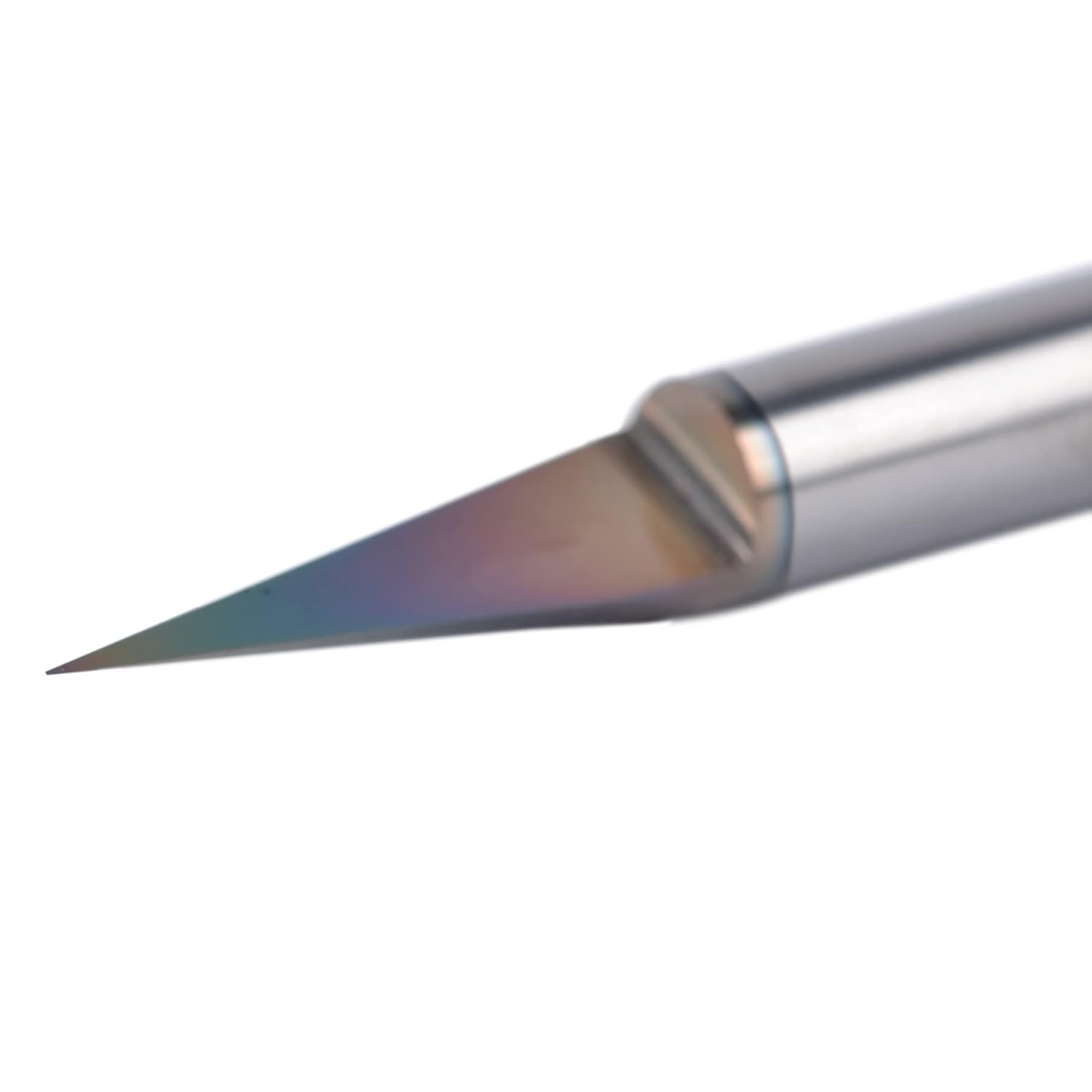 SpeTool Carbide V Groove Bit 30 Degree Engraving Bit 0.015" Tip with 1/4" Shank SPE-X Coated Extra Life