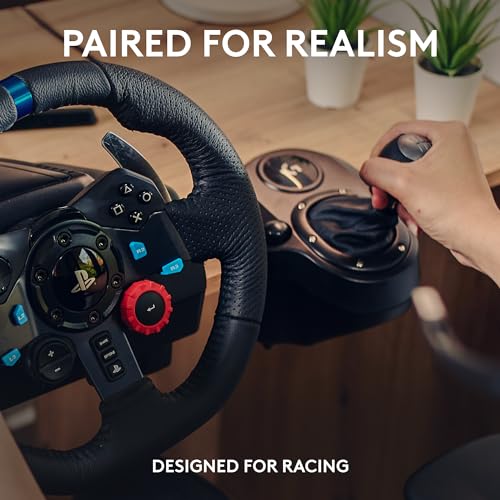 Logitech G920 Driving Force Racing Wheel and Pedals, Force Feedback + Logitech G Driving Force Shifter - Xbox Series X|S, Xbox One and PC, Mac - Black