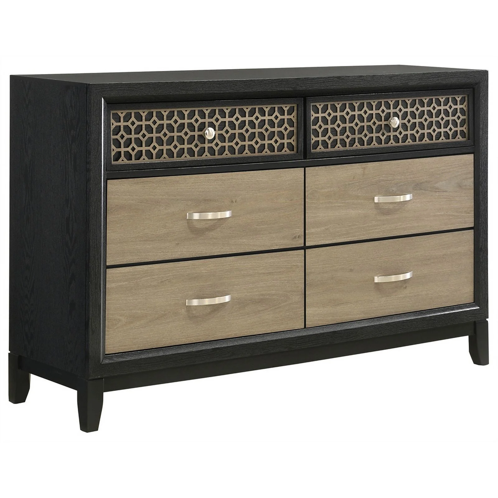 Pemberly Row 5-piece Contemporary Wood Queen Bedroom Set Light Brown and Gray