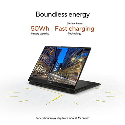 ASUS Vivobook 16 Flip Laptop, Copilot+ PC, 16” OLED 3K 120Hz Touch Display, Intel® Core™ Ultra 7 256V, Intel® Arc™ Graphics, 16GB Memory, 512GB SSD
