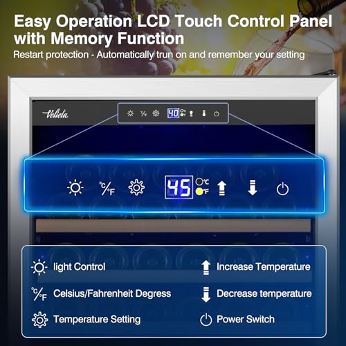 Cigar Electric Humidor, 35L 250 Counts Large Capacity Thermostatic Electric Cigar Cooler Cabinet with Digital LED Screen, Safety Lock