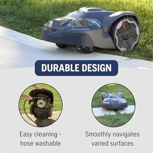 Husqvarna 410iQ Automower Robotic Mower, 0.5 Acre Mowing Capacity, Wire Free Robot Lawn Mower with Charging Station