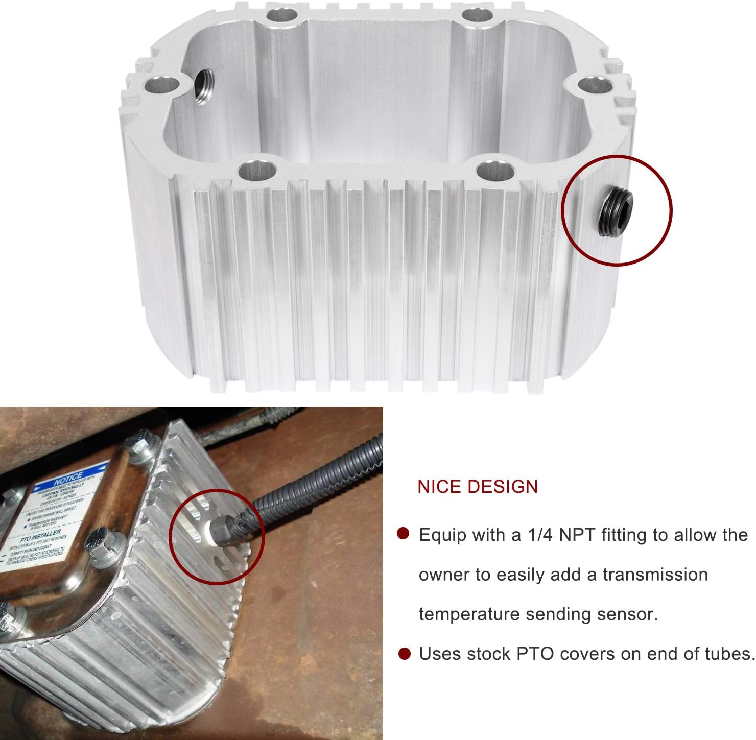 Manual Transmission Coolers Kit PTO For GM/Dodge NV4500 NV5600 G56, For Ford ZF 5 ZF6 Transmissions