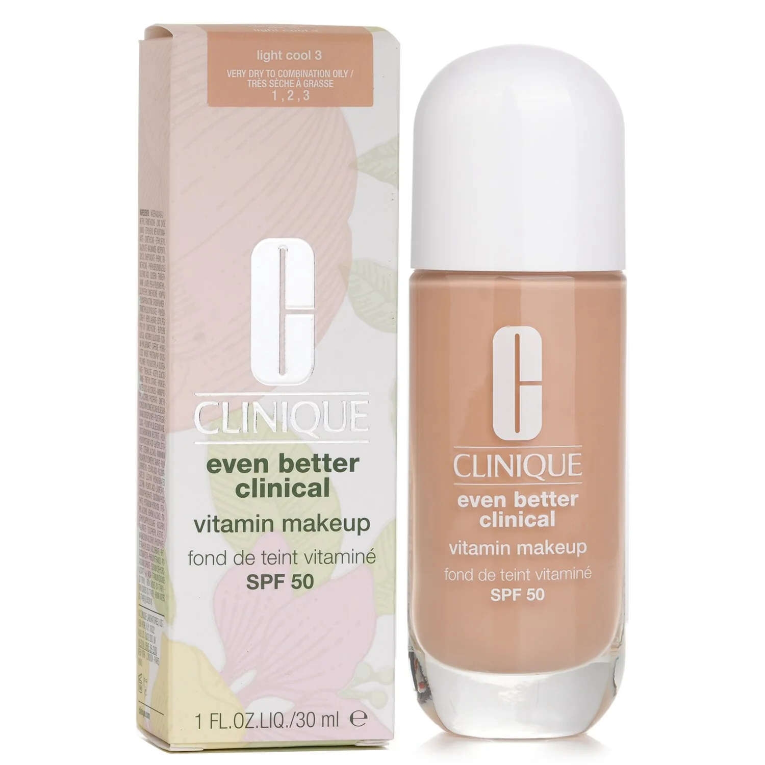 Clinique Even Better Clinical Vitamin MakeUp Foundation SPF 50 - # 4 Light Medium Cool  30ml