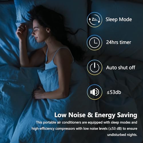 14000 BTU Portable Air Conditioner, Air Conditioners 3-in-1 Compact Fast Cooling Indoor AC Unit