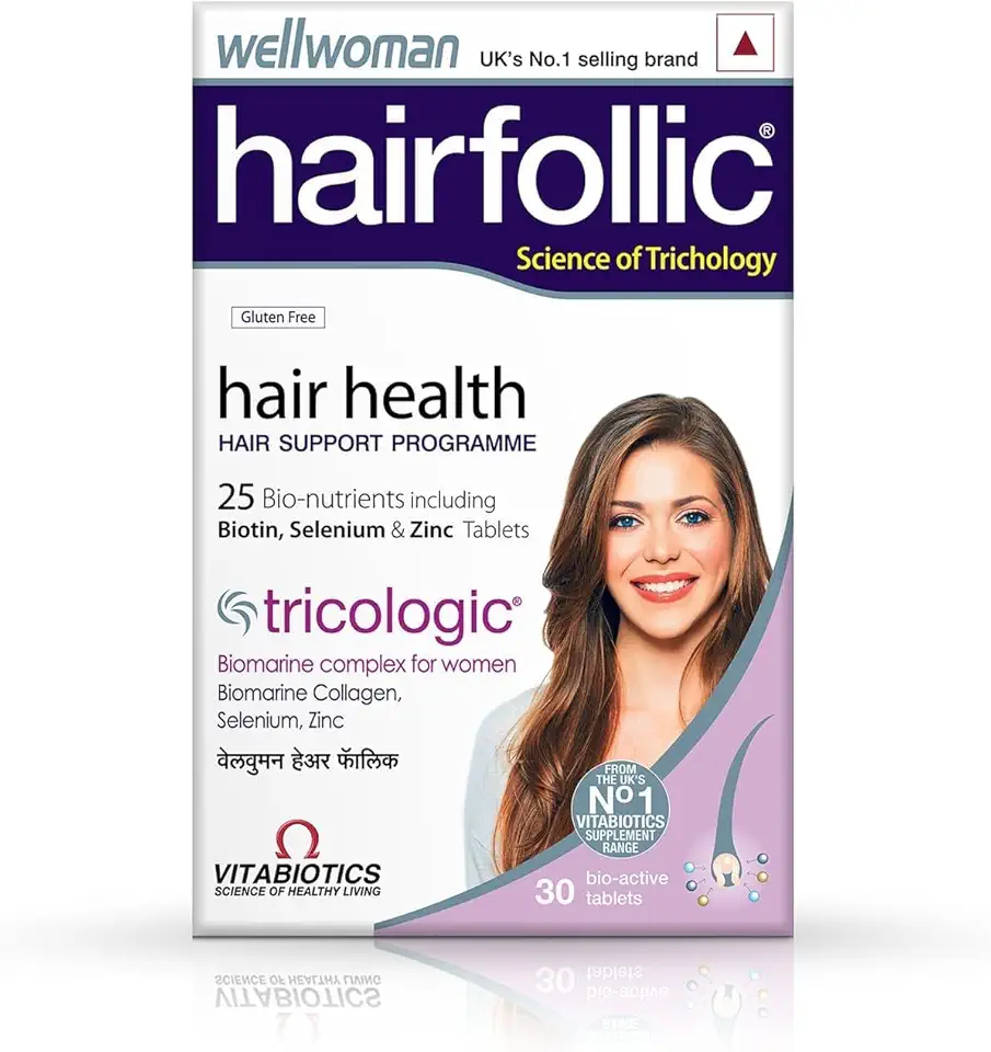 Supplements Hair for Women with Biomarine Collagen Complex, Biotin & Zinc That Support Hair Growth & Maintain Healthy Hair