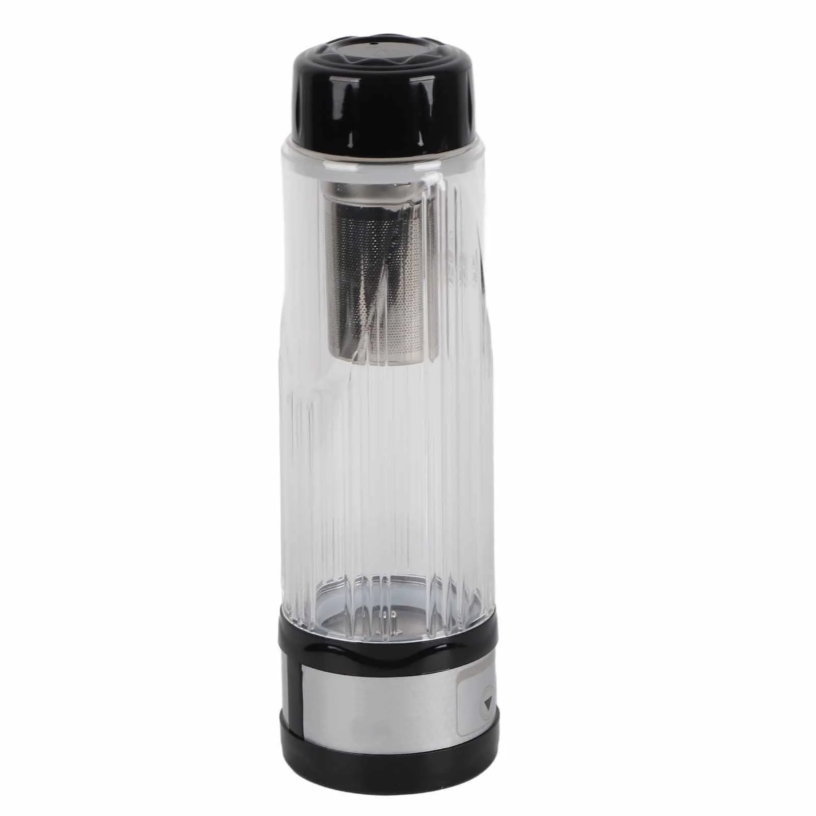 VIFERR Car Electric Kettle 12V / 24V 95W 420ml Car Electric Kettle Travel Tea Mug Water Heating Cup Bottle Holder(Black)