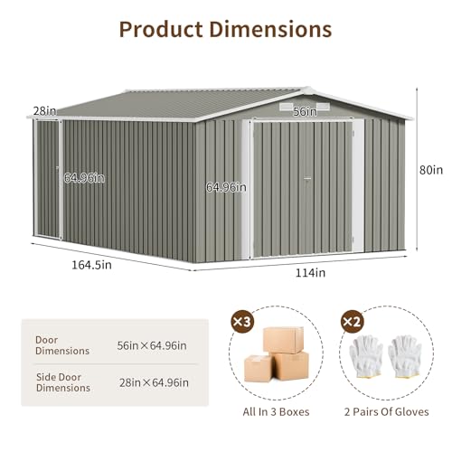 NicBex 6×5 Resin Outdoor Storage Shed with Floor & Window– All-Weather Lockable Small Tool Shed