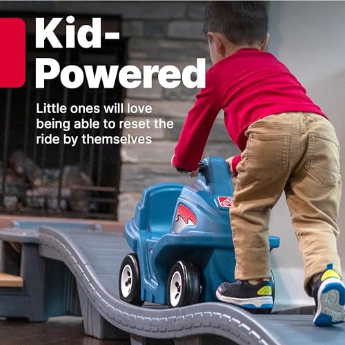 Step2 Up & Down Roller Coaster Toy for Kids, Ride On Push Car, Indoor/Outdoor Playset, Toddlers Ages 2 - 5 years old, Compact Storage