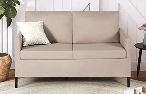 RUNFAYBIU Fabric Modern Small Loveseat Sofa Couch for Living Room  51"