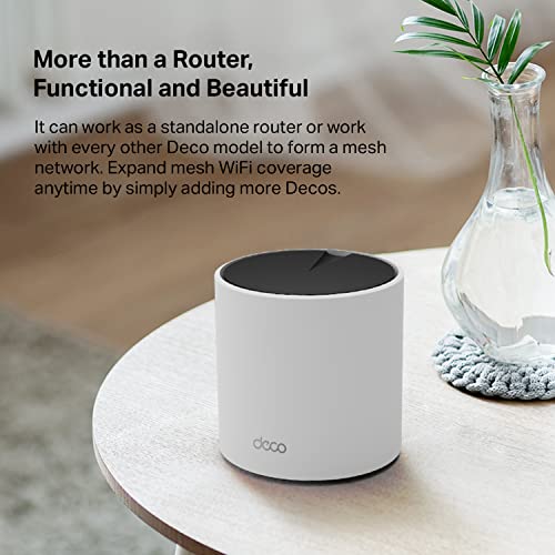 TP-Link Deco X55 AX3000 WiFi 6 Mesh System - Covers up to 6500 Sq.Ft, Replaces Wireless Router and Extender, 3 Gigabit Ports per Unit