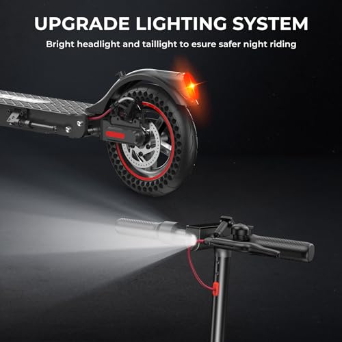 iScooter Electric Scooter for Adults & Teens, 25/19/18 Miles Long Range, 21/20/19 Mph Top Speed, 500W Peak Motor