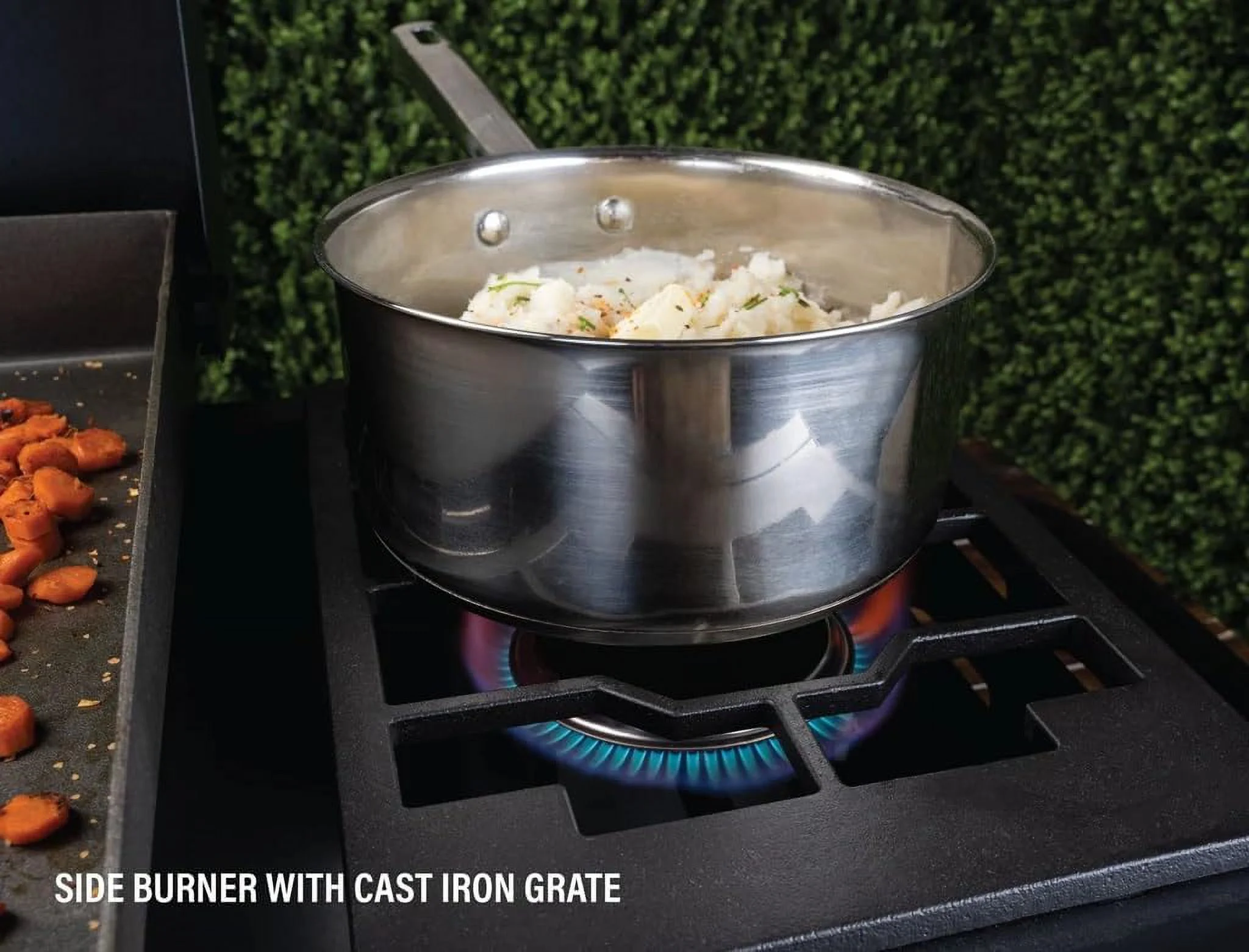 22 inch Blackstone Griddle with Hood and Side Burner