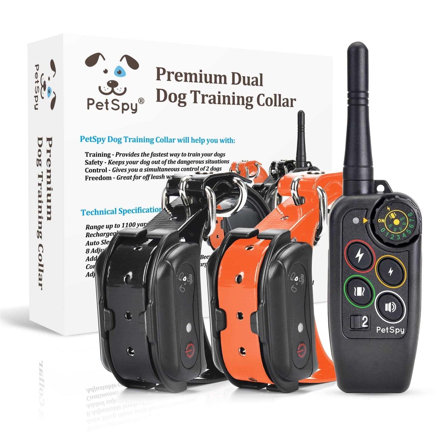 PetSpy Premium Dog Training Shock Collar for Dogs with Vibration Shock and Beep - Pet Supplies online store