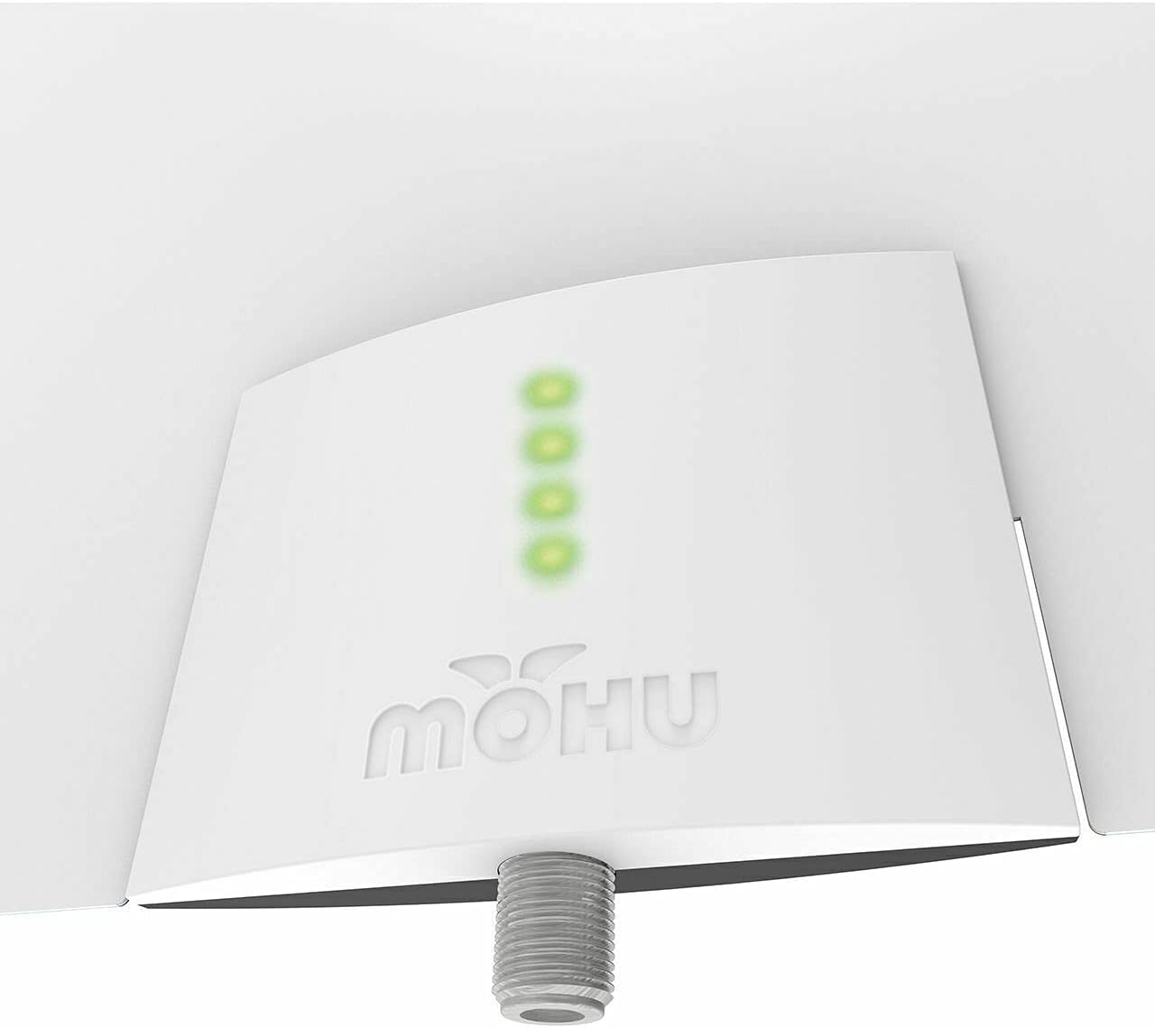 Mohu Leaf Ultimate V3 Amplified Indoor HDTV Antenna, Signal Indicator, 60-Mile Range, UHF/VHF Multi-Directional, Paper-Thin, 16 ft. Coaxial Cable