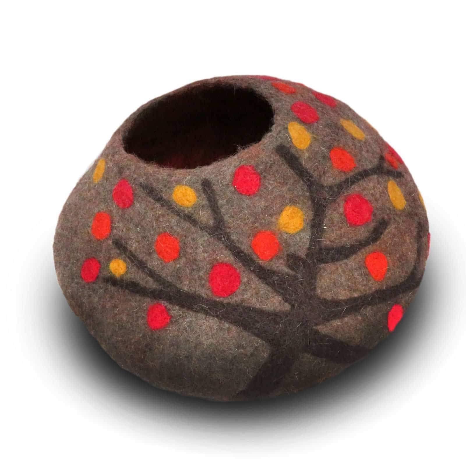Wool Cat Cave and Bed - Eco Kitty Cave - Eco Friendly, Fair Trade, Handmade, Org