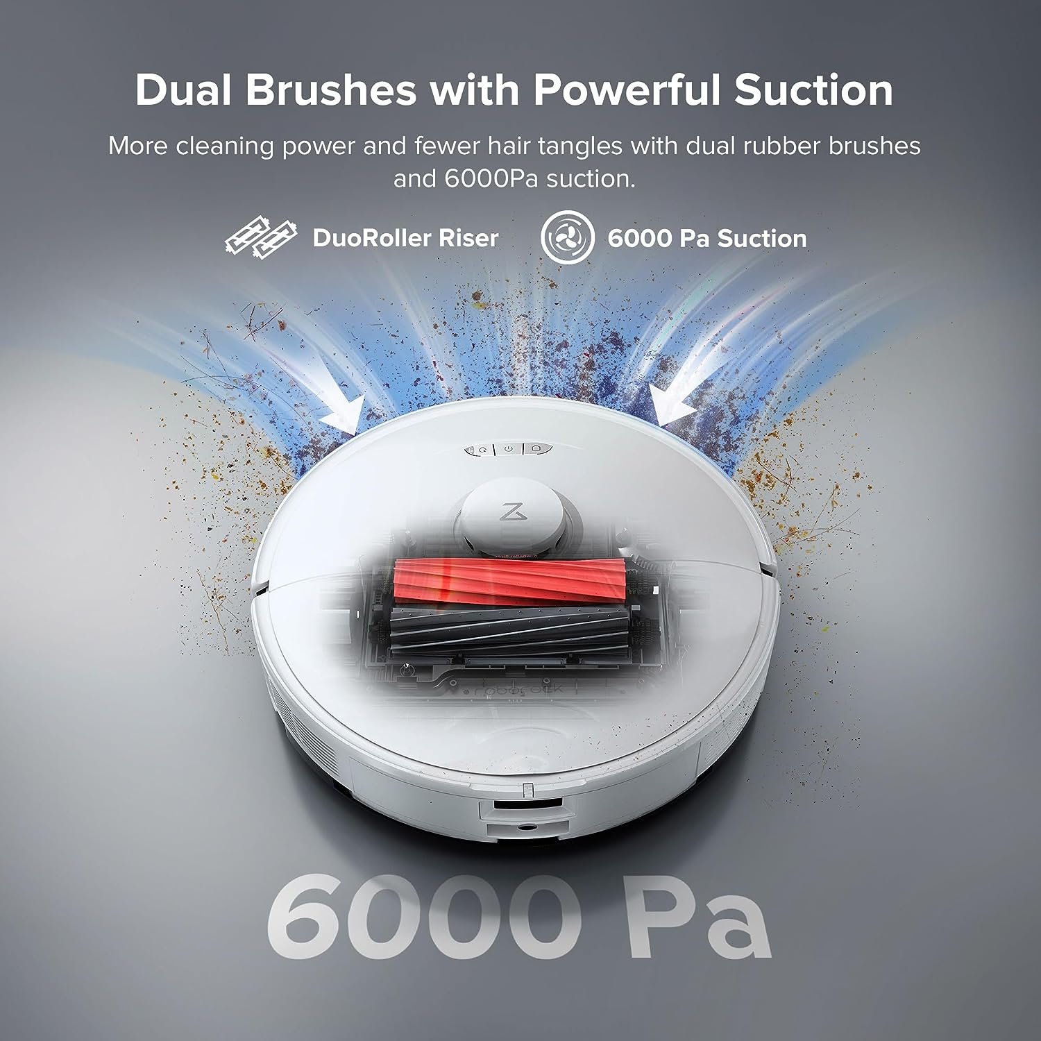 roborock S8 Pro Ultra Robot Vacuum and Mop, Auto-Drying, Self-Washing, Liftable Dual Brush & Sonic Mop, 6000Pa Suction, Self-Refilling, Self-Emptying