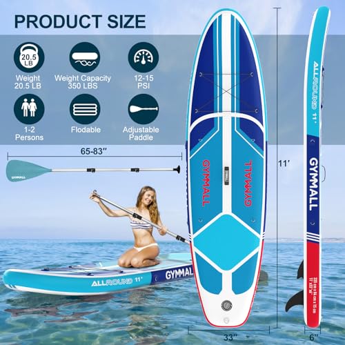 Paddle Board, Inflatable Stand Up SUP Paddle Boards for Adults & Youths of All Skill Levels