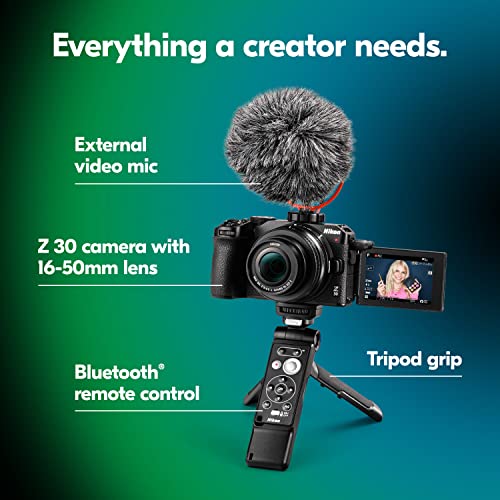 Nikon Z 30 Compact and Lightweight Mirrorless Camera with NIKKOR 16-50mm Lens with Creator's Kit