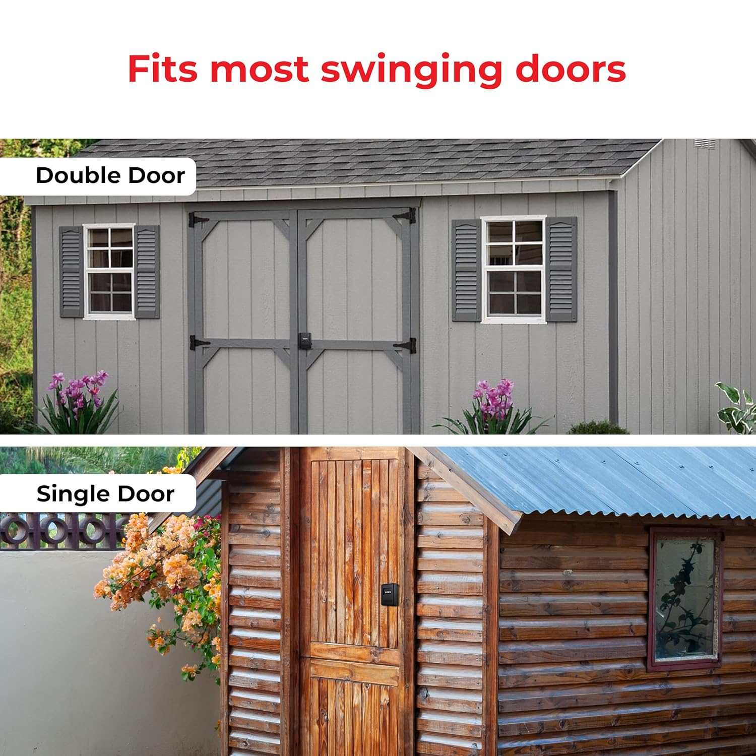 Keyless Shed lock, Shed Door Lock, Barn Door Lock and for Cabinets (MBX-2018S-3ESF)
