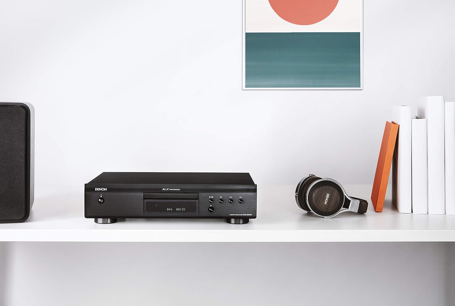 Denon DCD-600NE Compact CD Player in a Vibration-Resistant Design | 2 Channels | Pure Direct Mode | Pair with PMA-600NE for Enhanced Sound Quality |