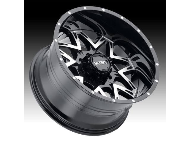 Ultra Motorsports Wheels 254U Carnivore. 20 inch Black Rims