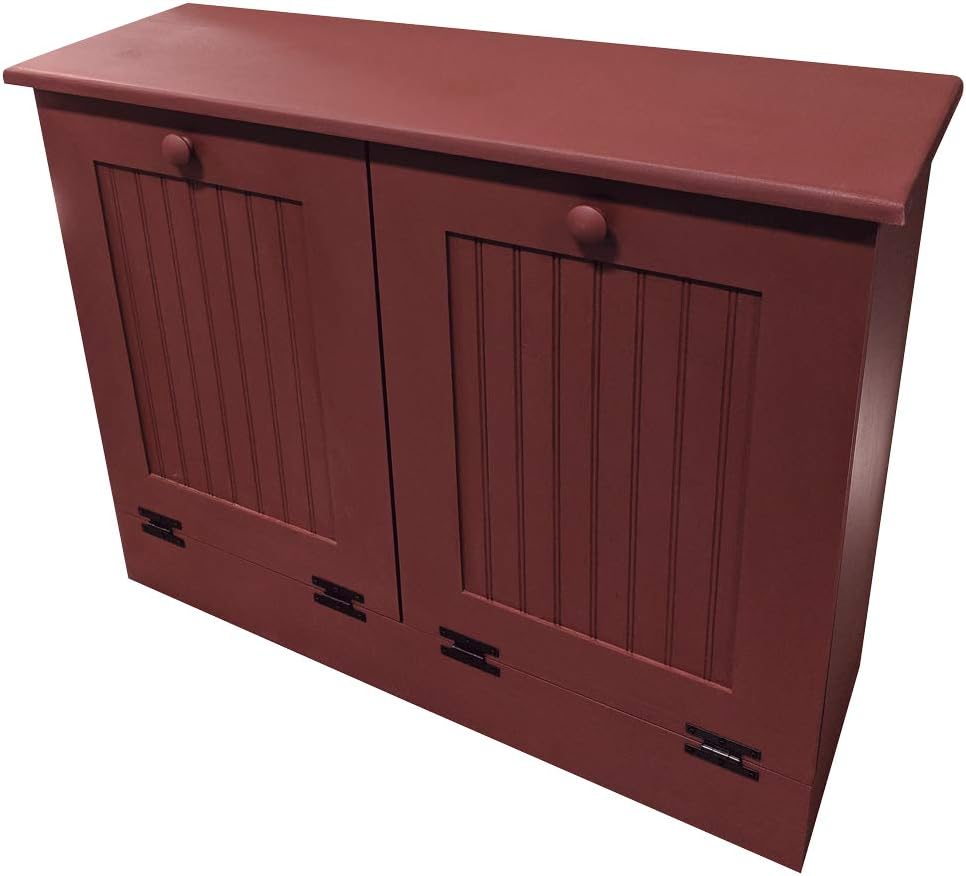 Sawdust City Double Tilt Out Wooden Trash Cabinet (Old Sage)