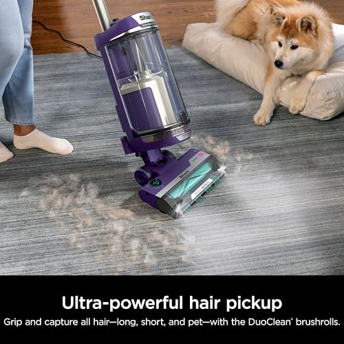 Shark Upright Vacuum, Stratos with DuoClean PowerFins, HairPro, Powered Lift-Away, Self-Cleaning Brushroll, & Odor Neutralizer Technology, Navy