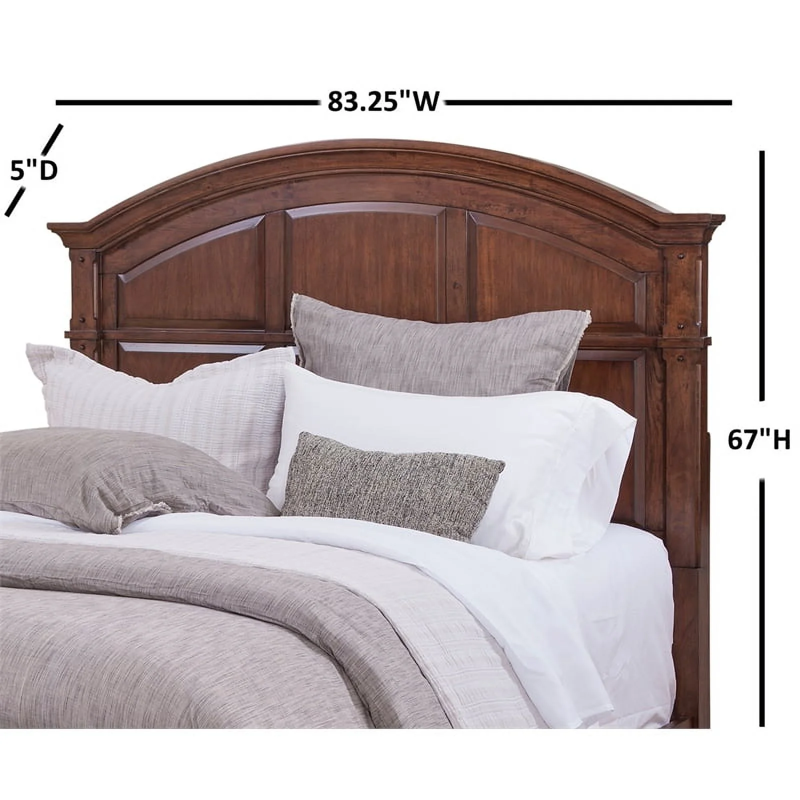 American Woodcrafters Sedona Cinnamon Cherry King Size Wood Panel Headboard