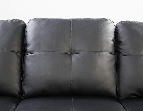 Devion Furniture Regis 4-in-1 Convertible L Shaped Couch with Pull Out Bed and Storage, Sectional Sleeper Sofa with Reversible Chaise for Living Room