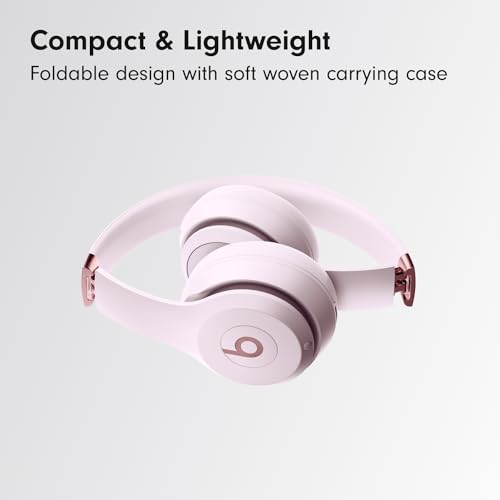 Beats Solo 4 - Wireless Bluetooth On-Ear Headphones, Apple & Android Compatible, Up to 50 Hours of Battery Life - Matte Black (Renewed)
