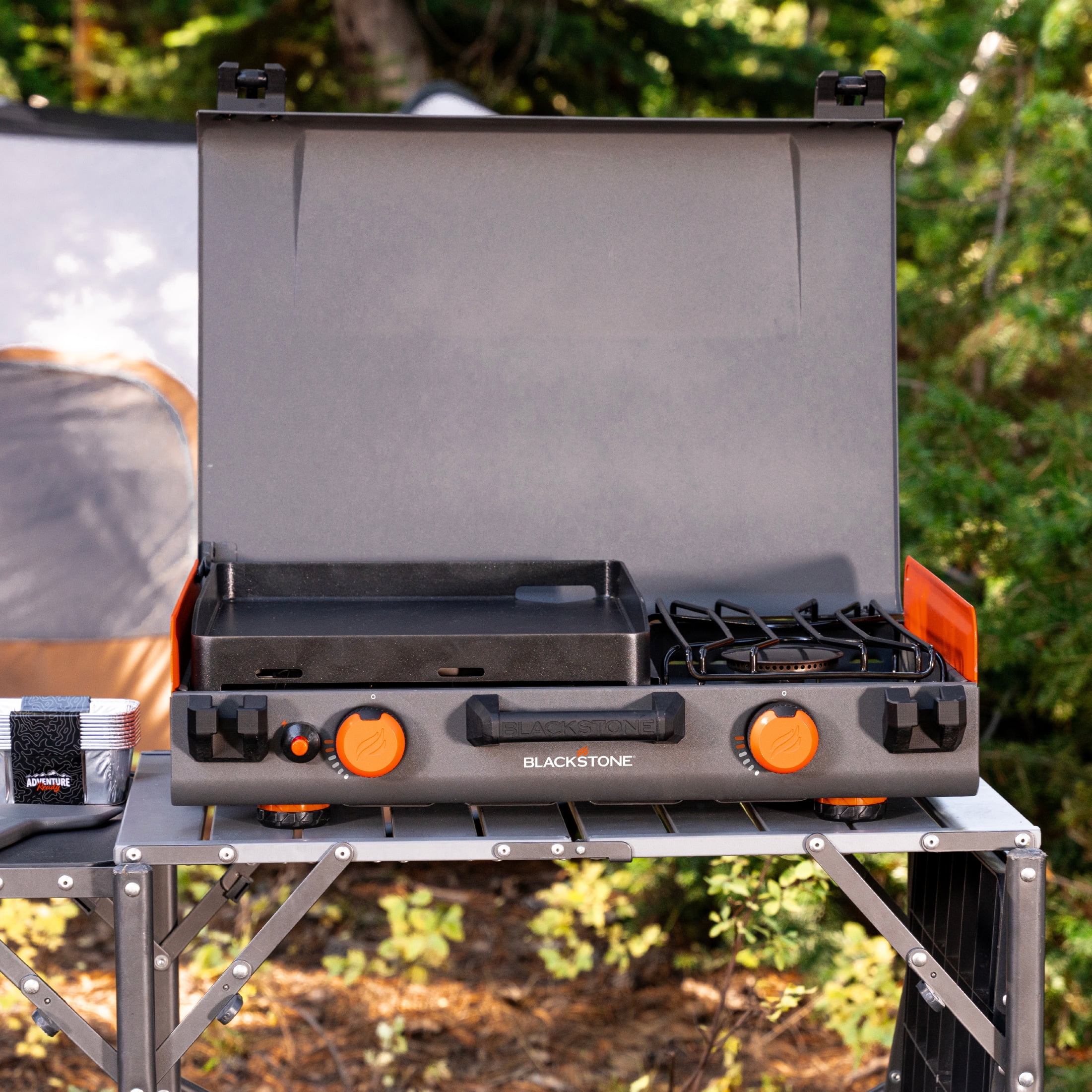 Blackstone Adventure Ready 14” Propane Camping Griddle with Side Burner