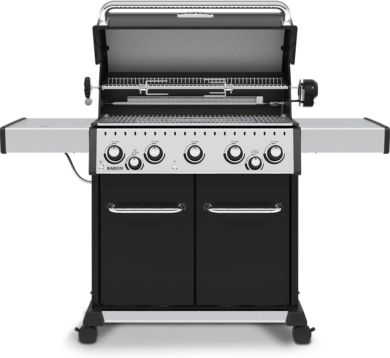 Broil King, Baron 590 Pro, 876244, Liquid Propane LP, Silver, Black