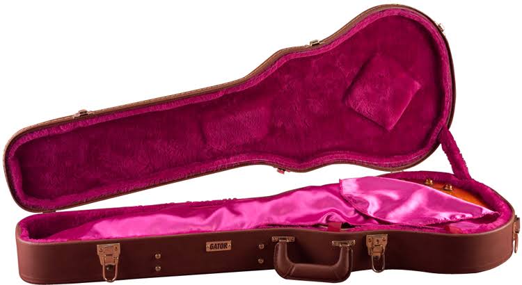 Gator GW-LP-BROWN Deluxe Wood Guitar Case