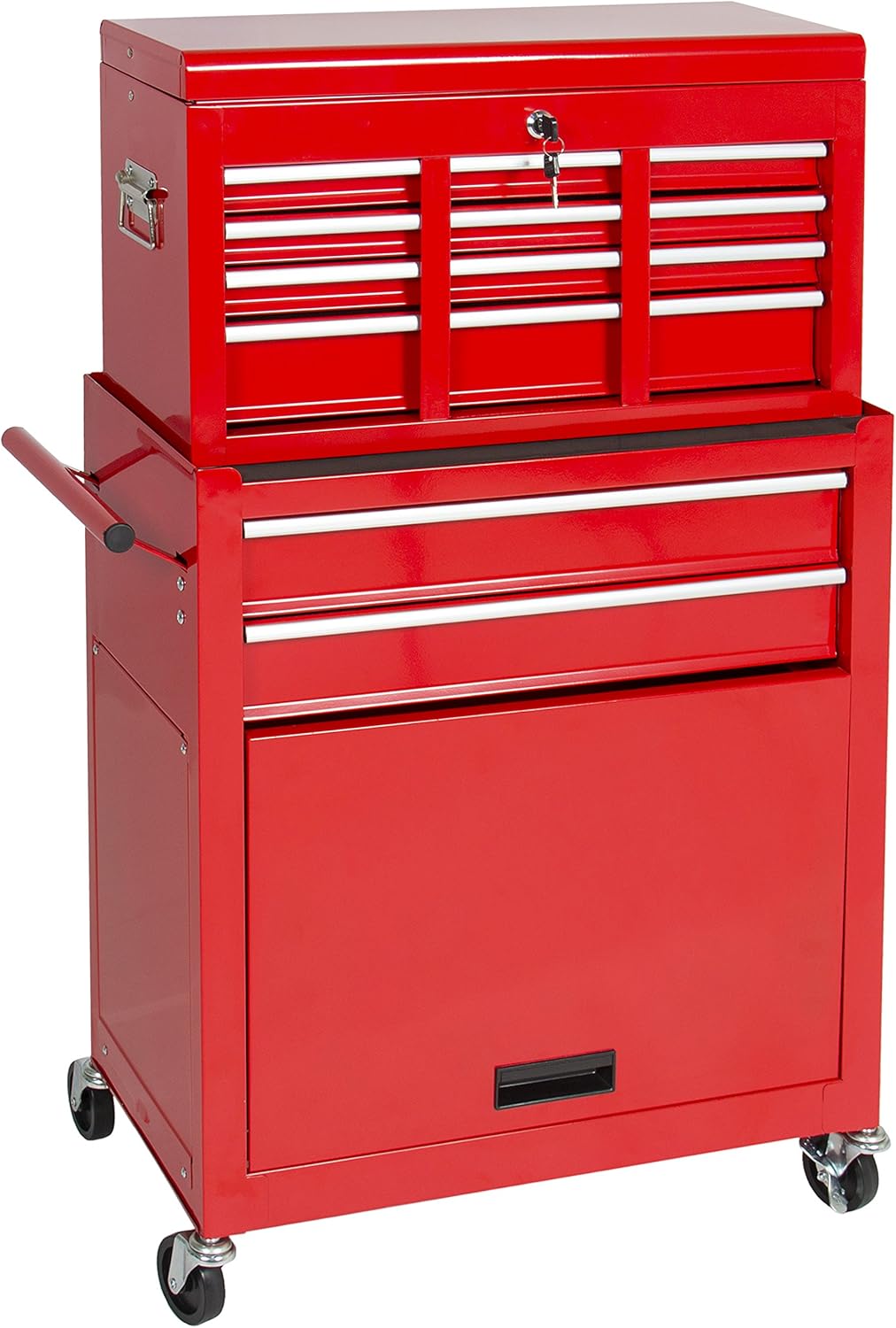 Best Choice Products Portable Top Chest Rolling Tool Storage Box Cabinet Sliding Drawers