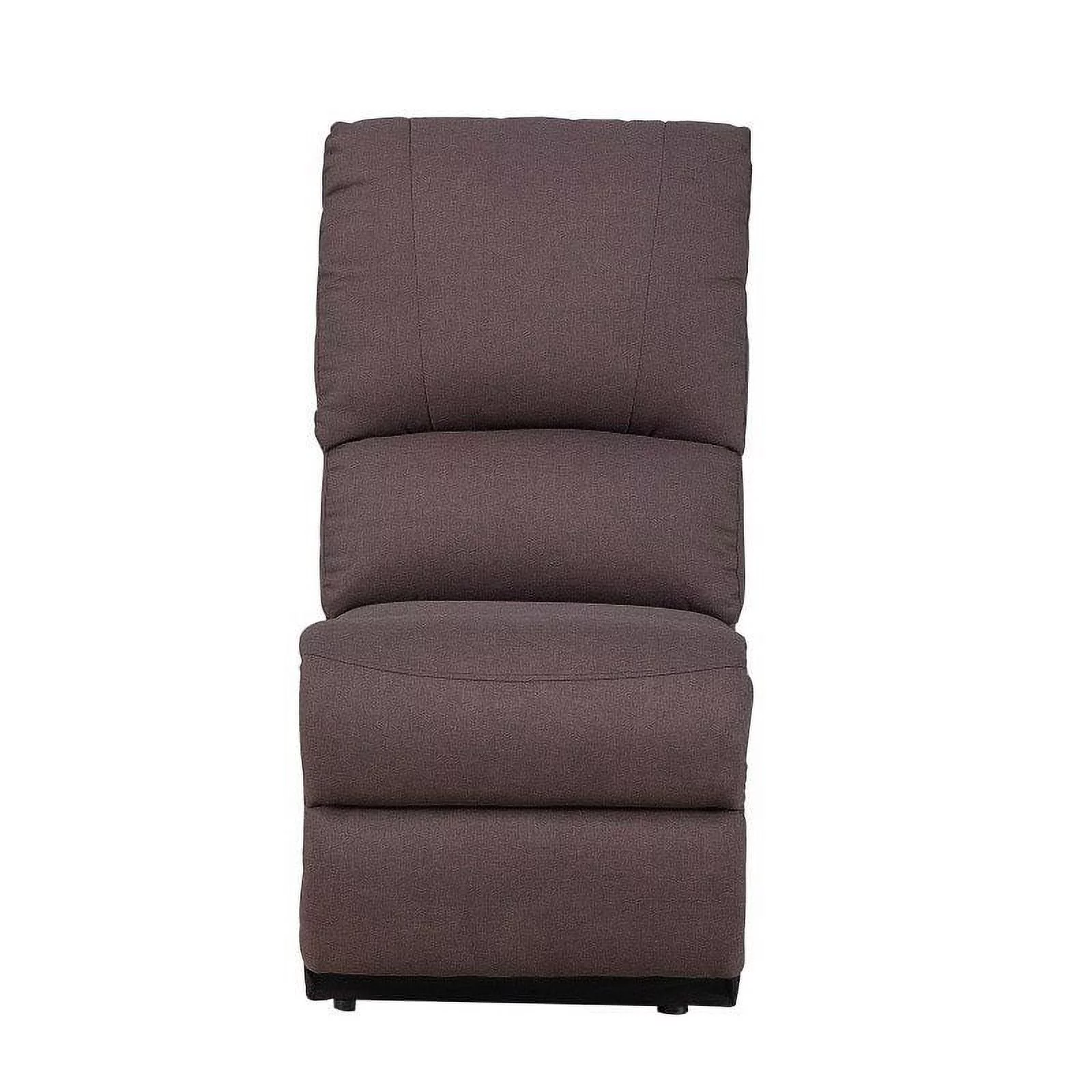 Titan Furnishings Transitional Chanille Fabric Power Reclining Sectional - Brown
