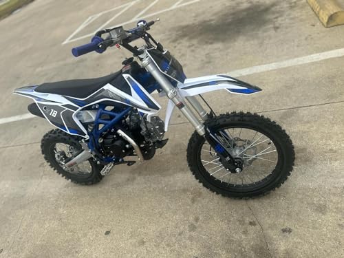 HHH 125cc Dirtbike X18 Dirt Bike DB X18 Racing DB18 Dirtbike 125cc 4 Speed Manual Clutch and Big Size Tires 17/14 inches