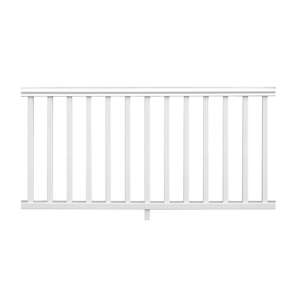 Veranda Traditional 6 ft. x 36 in. White PolyComposite Rail Kit Without Brackets - Megean