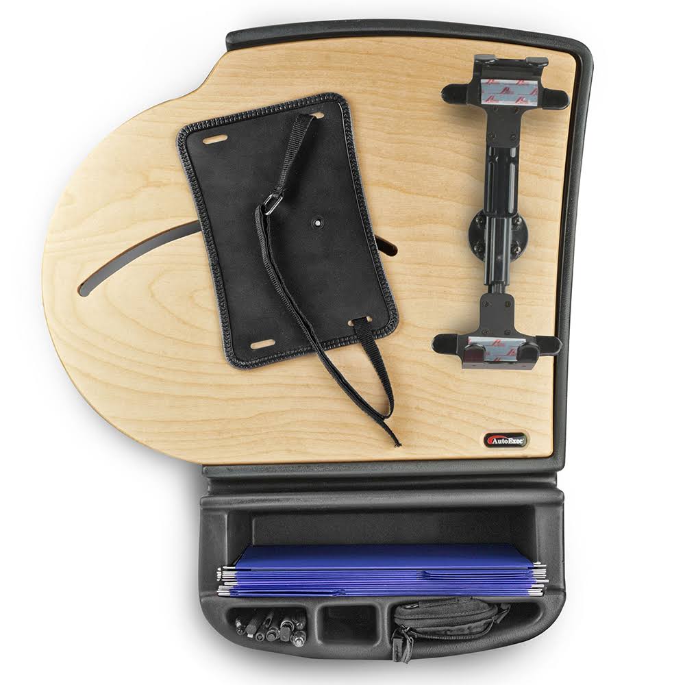 AutoExec Roadmaster Car Desk with Built-in Power Inverter and Printer Stand - Elite