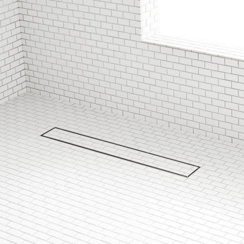 18x22 Cohen Linear Tile-In Shower Drain - Brushed Stainless Steel | Signature Hardware 415556