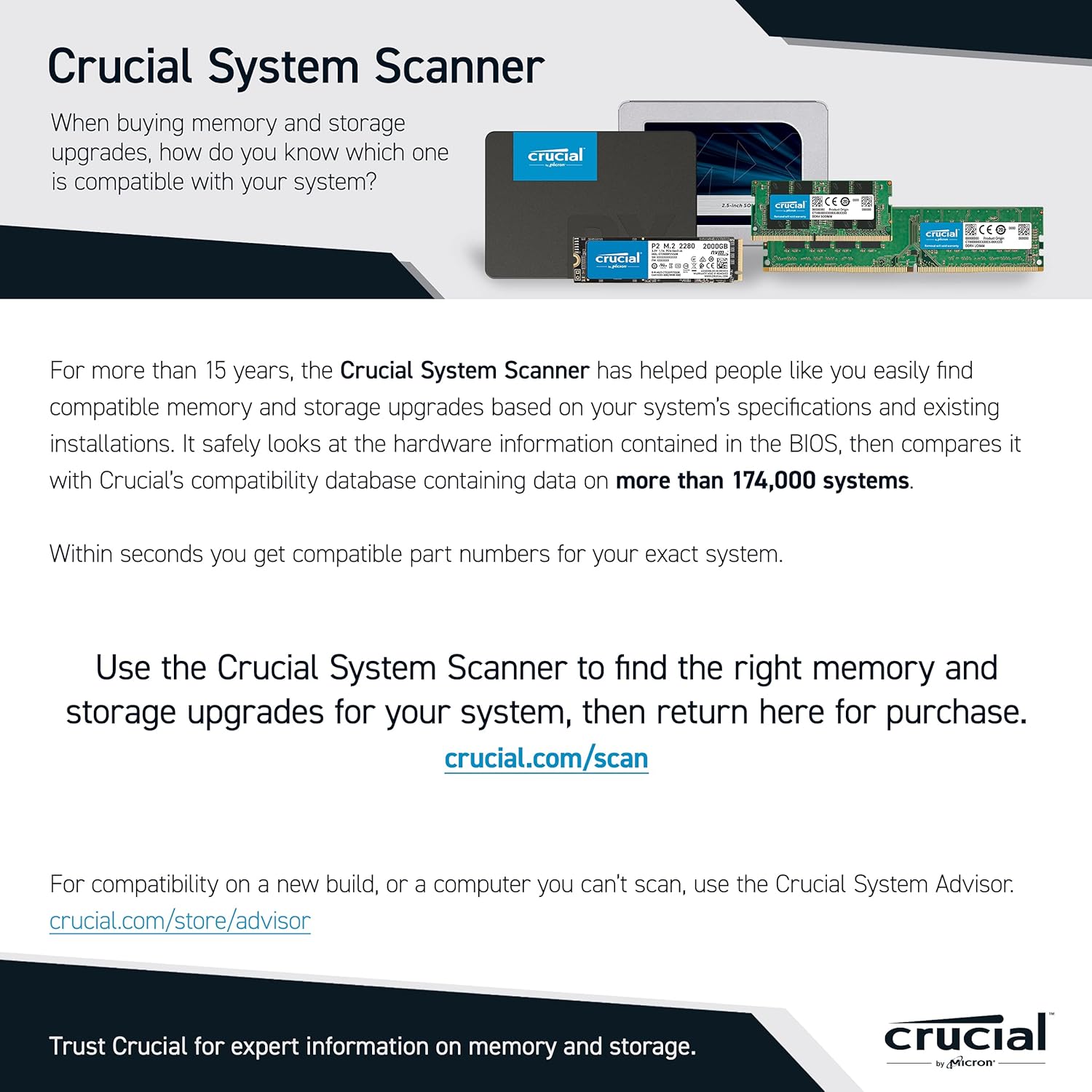 Crucial P2 2TB 3D NAND NVMe PCIe M.2 SSD Up to 2400MB/s - CT2000P2SSD8