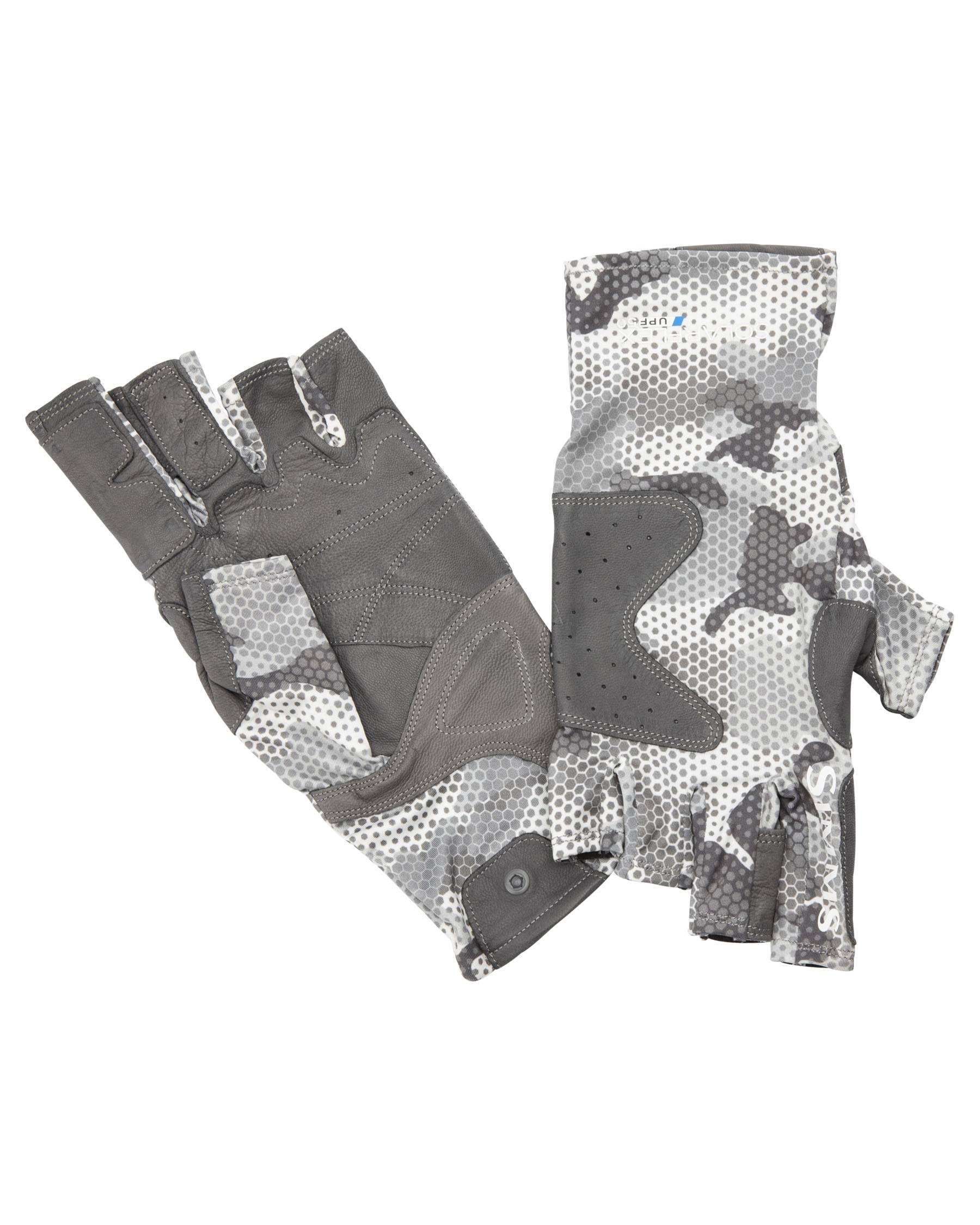 Simms Solarflex Guide Glove - Hex Flo Camo Steel Xs