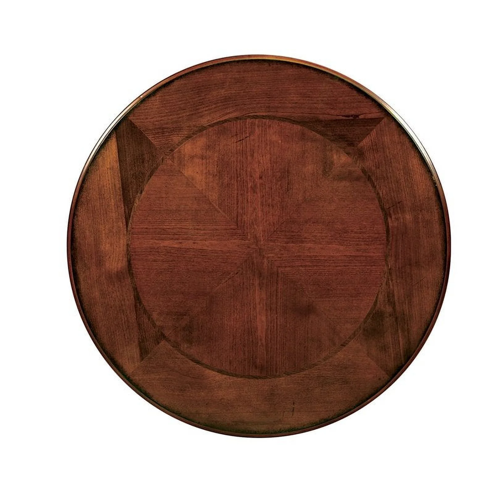 Furniture of America Azea Solid Wood 2-Piece Coffee Table Set in Brown Cherry